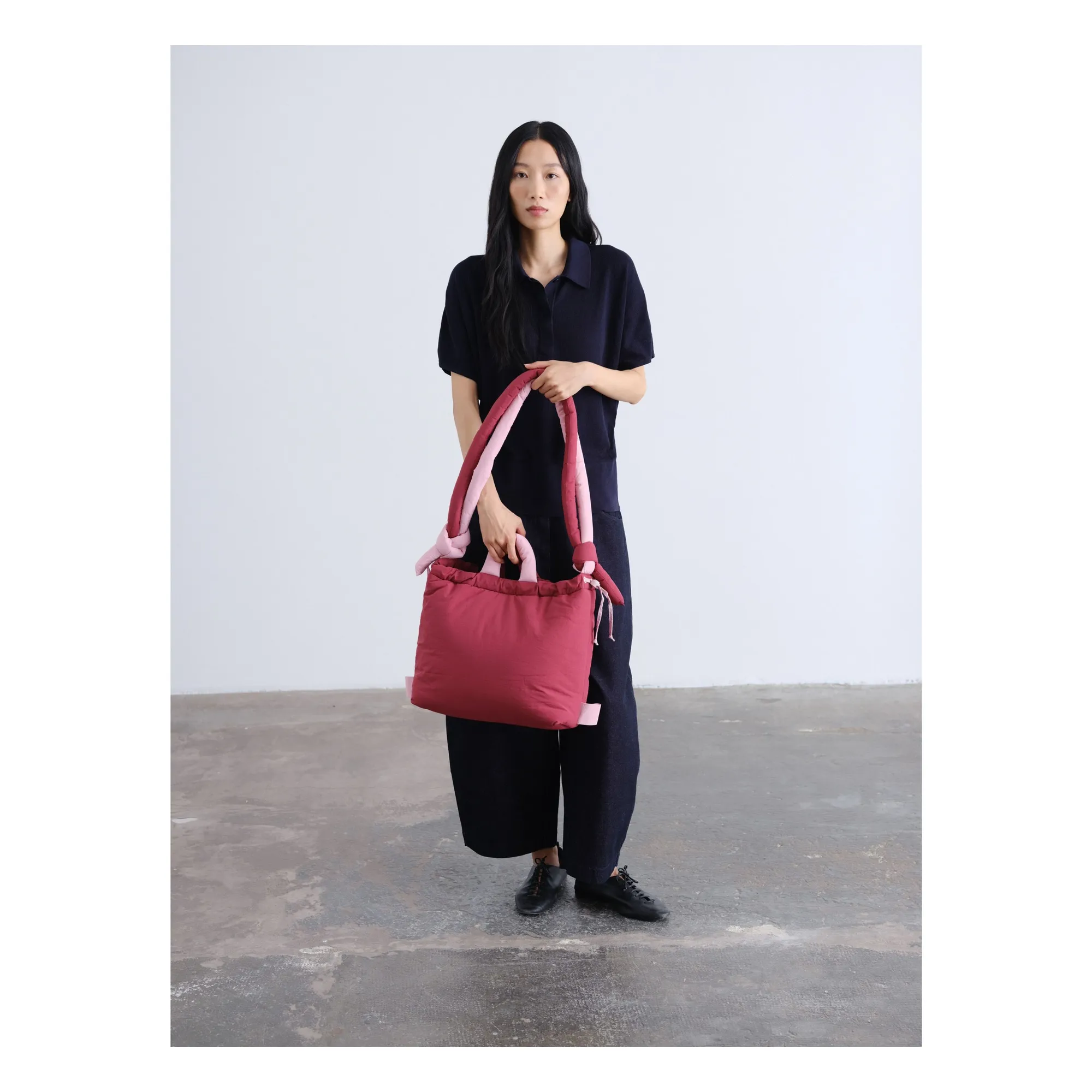 Sac Ona Soft Bicolore | Rouge cerise- Image produit n°3
