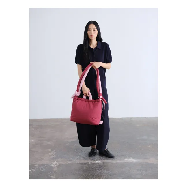 Sac Ona Soft Bicolore | Rouge cerise