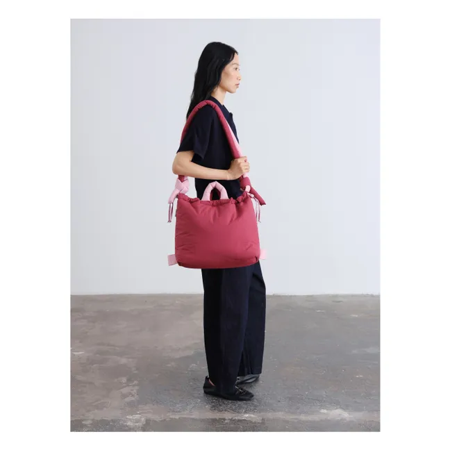 Sac Ona Soft Bicolore | Rouge cerise