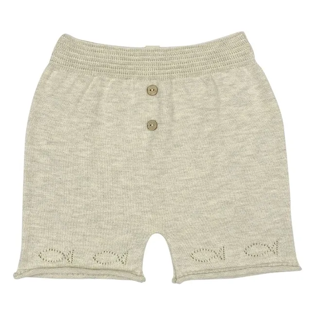 Little Fish organic cotton shorts | Grey