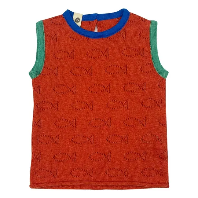 Débardeur Underwater Coton Bio | Rouge