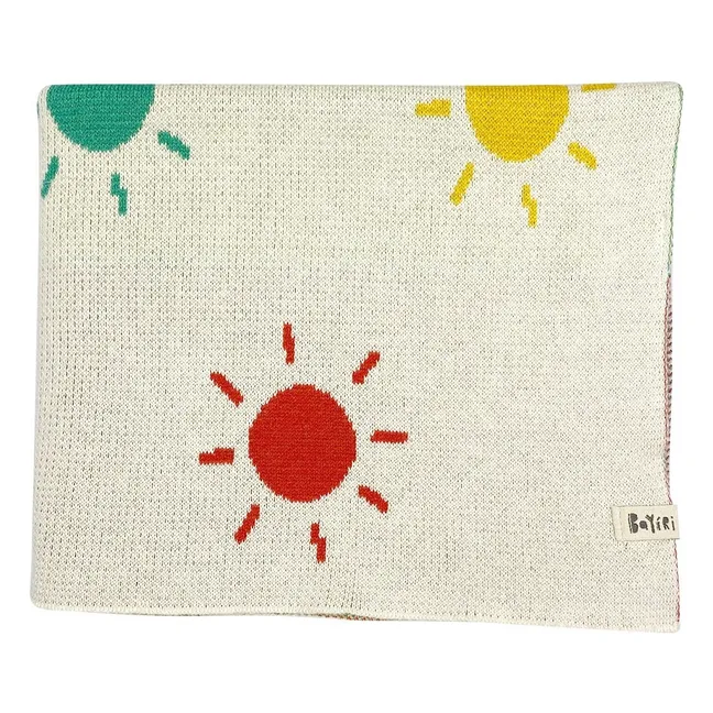 Sunny Organic Cotton Blanket | Ecru