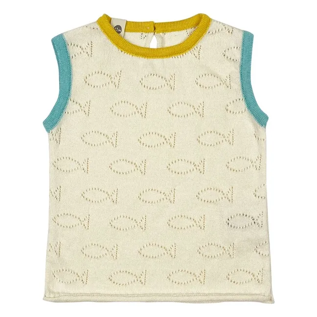 Camiseta de tirantes submarina Algodón orgánico | Crudo