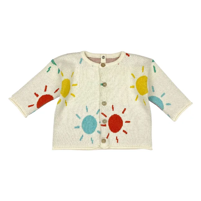 Chaqueta de punto Sunny de algodón orgánico | Crudo