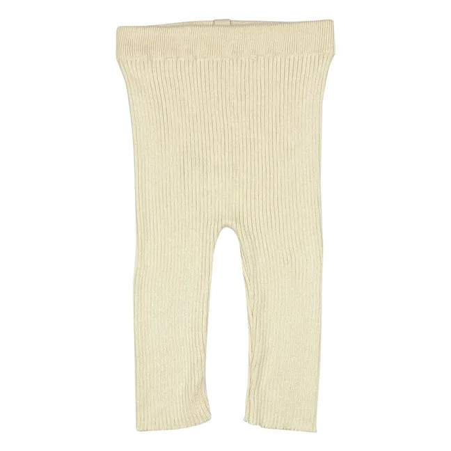 Legging Jungle Coton Bio | Ecru