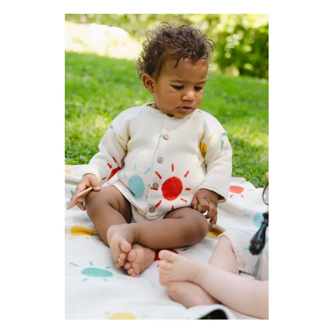 Sunny organic cotton cardigan | Ecru