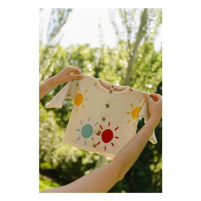 Sunny organic cotton cardigan | Ecru