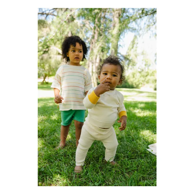 Legging Jungle Coton Bio | Ecru
