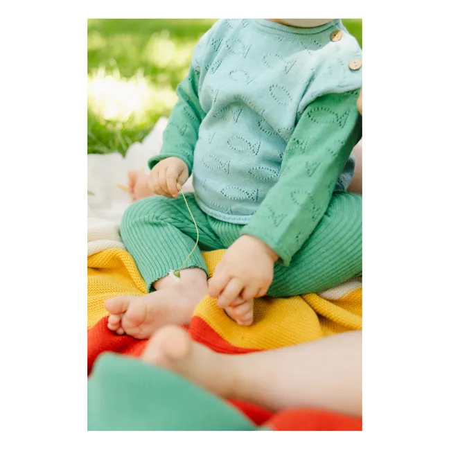 Legging selvático de algodón orgánico | Verde