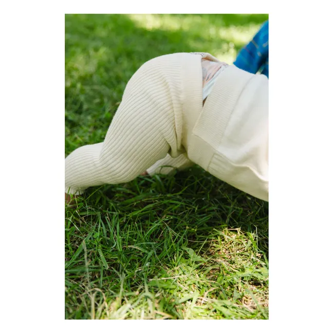 Legging Jungle Coton Bio | Ecru