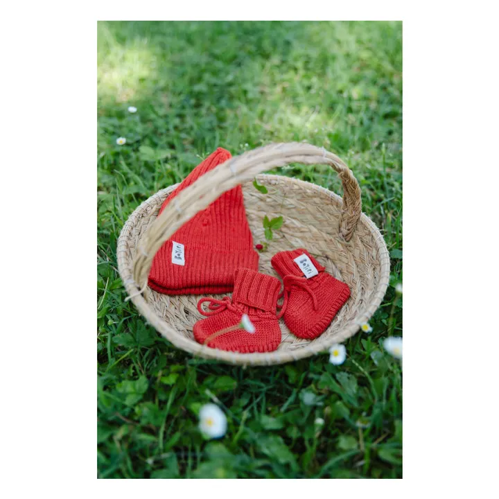 Chanclas de río de algodón ecológico | Rojo- Imagen del producto n°2