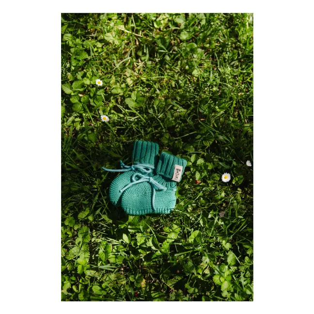 Chanclas de río de algodón ecológico | Verde