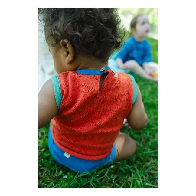 Camiseta de tirantes submarina Algodón orgánico | Rojo