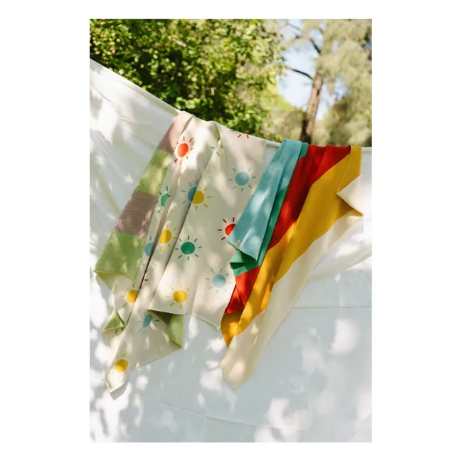 Sunny Organic Cotton Blanket | Ecru