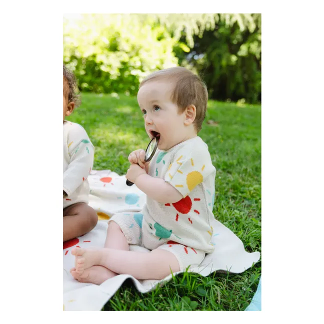 Pelele Sunny de algodón ecológico | Crudo