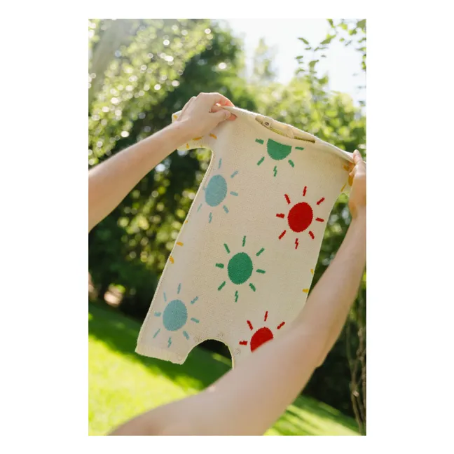 Pelele Sunny de algodón ecológico | Crudo