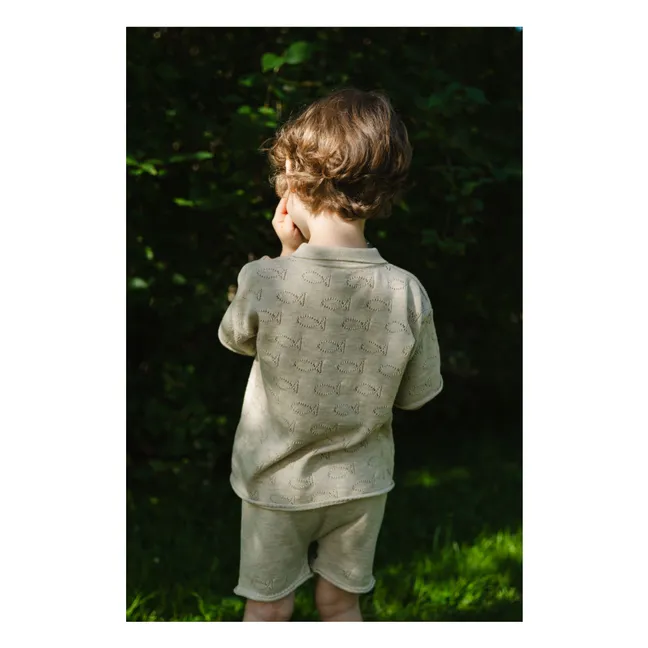 Polo submarino de algodón orgánico | Gris