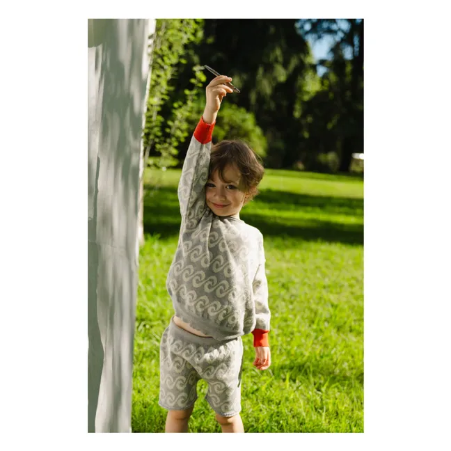 River Shorts Organic cotton knit | Grey