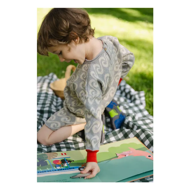 Jersey River de algodón ecológico | Gris