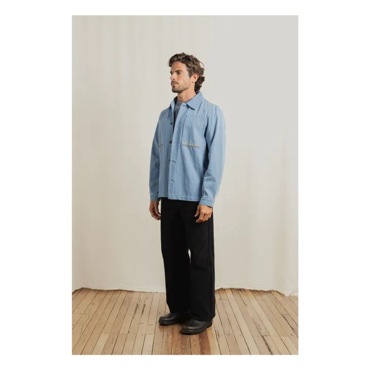 Arguam LS overshirt  | Light Blue- Product image n°1