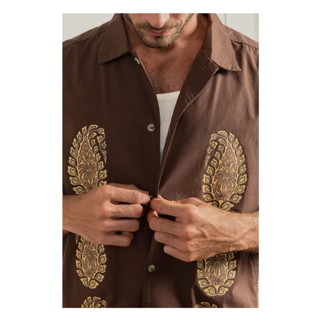 Camisa relajada de manga corta Mirisssa | Marrón