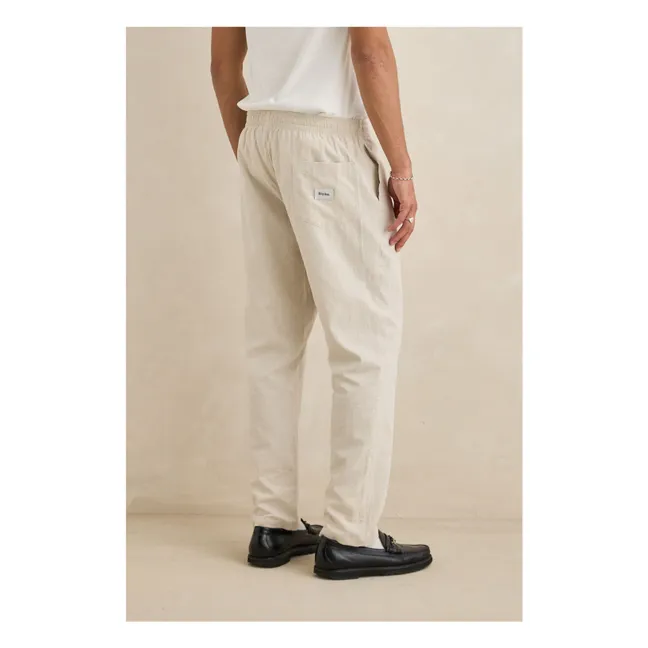 Pantalones Jam Lino | Crema