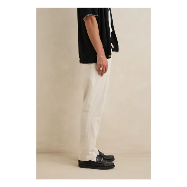 Pantalones Jam Lino | Crema