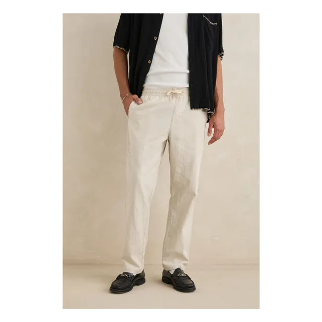 Pantalones Jam Lino | Crema