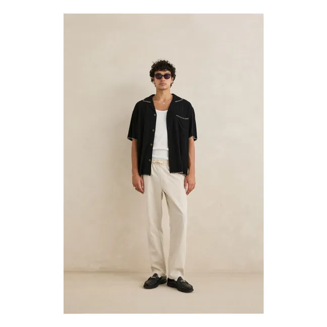 Pantalones Jam Lino | Crema