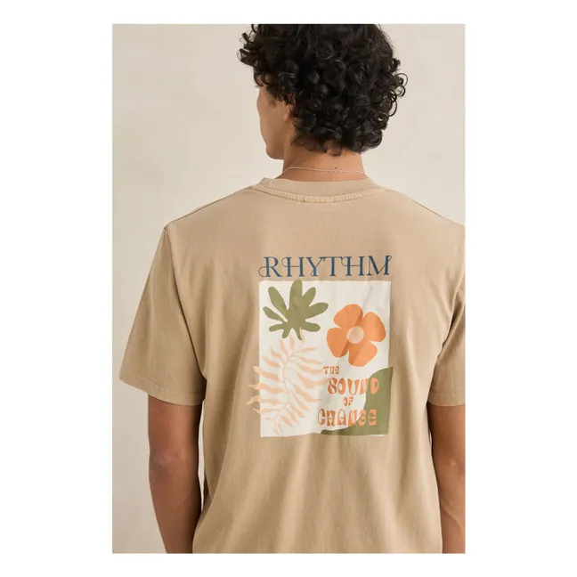 Botanical Vintage T-Shirt | Dunkelbeige