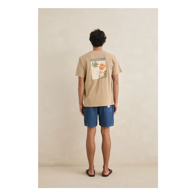 Botanical Vintage T-Shirt | Dunkelbeige