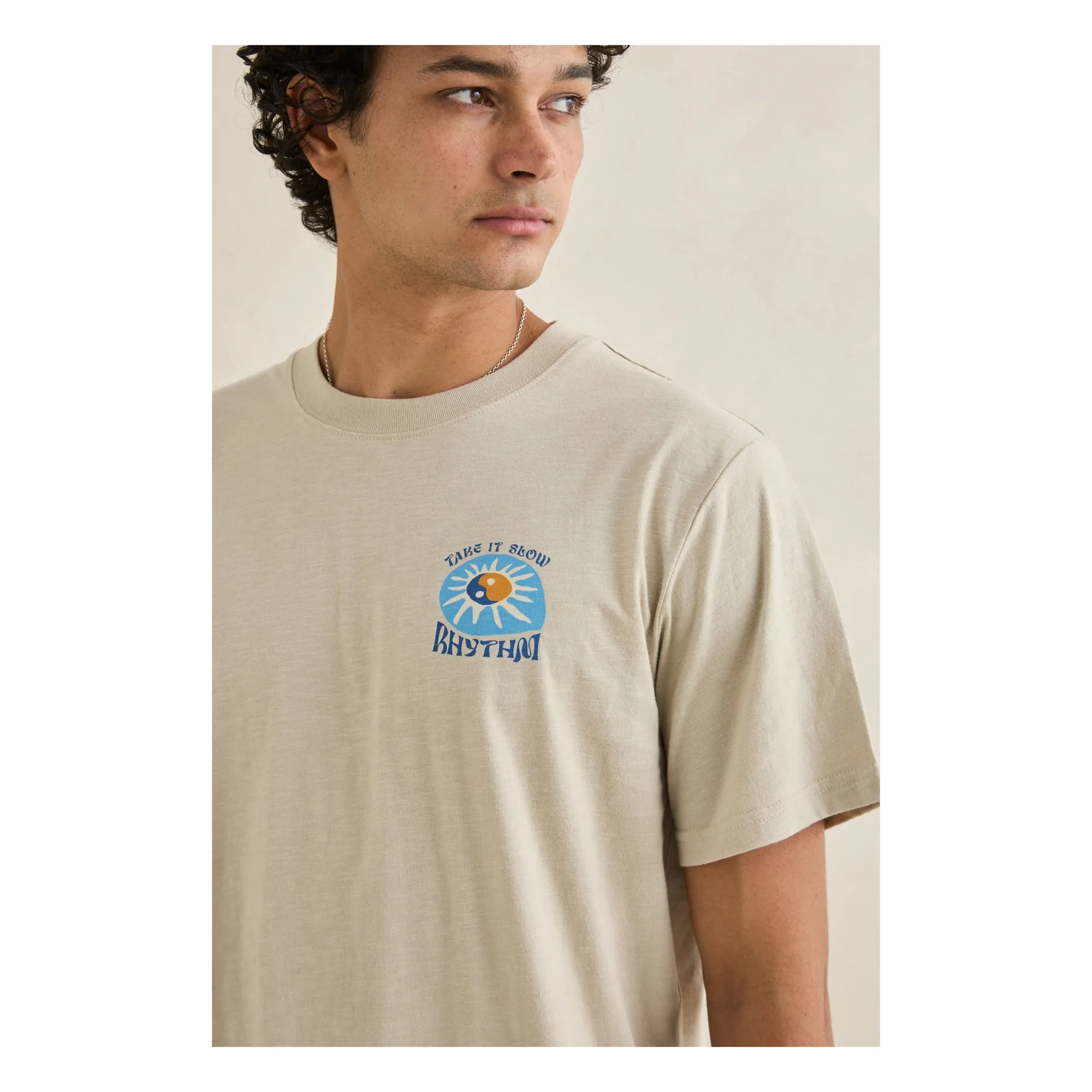 T-shirt Slow Down | Beige- Image produit n°5