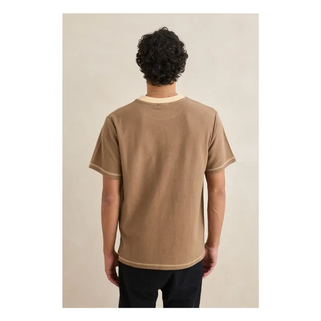 Contrast Vintage T-shirt | Brown