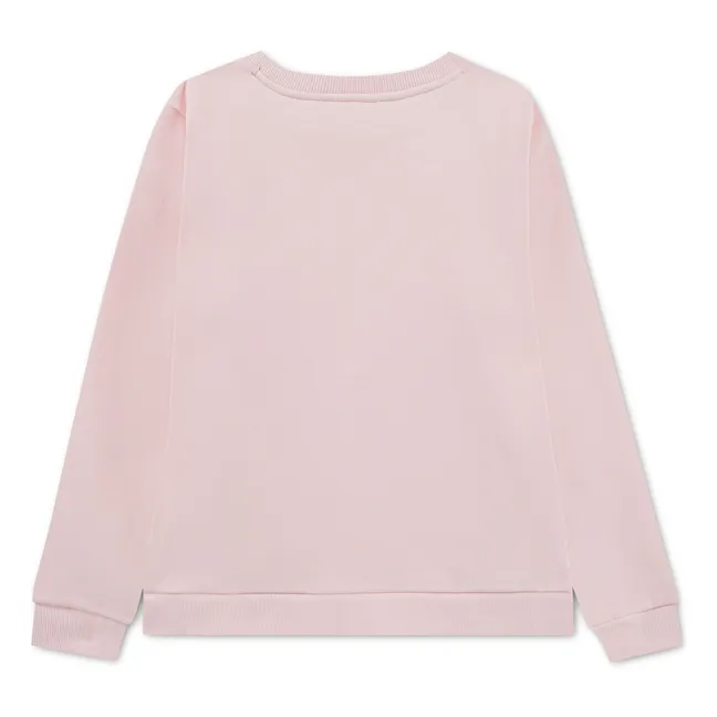 Sudadera con logotipo de algodón orgánico | Rosa Pálido