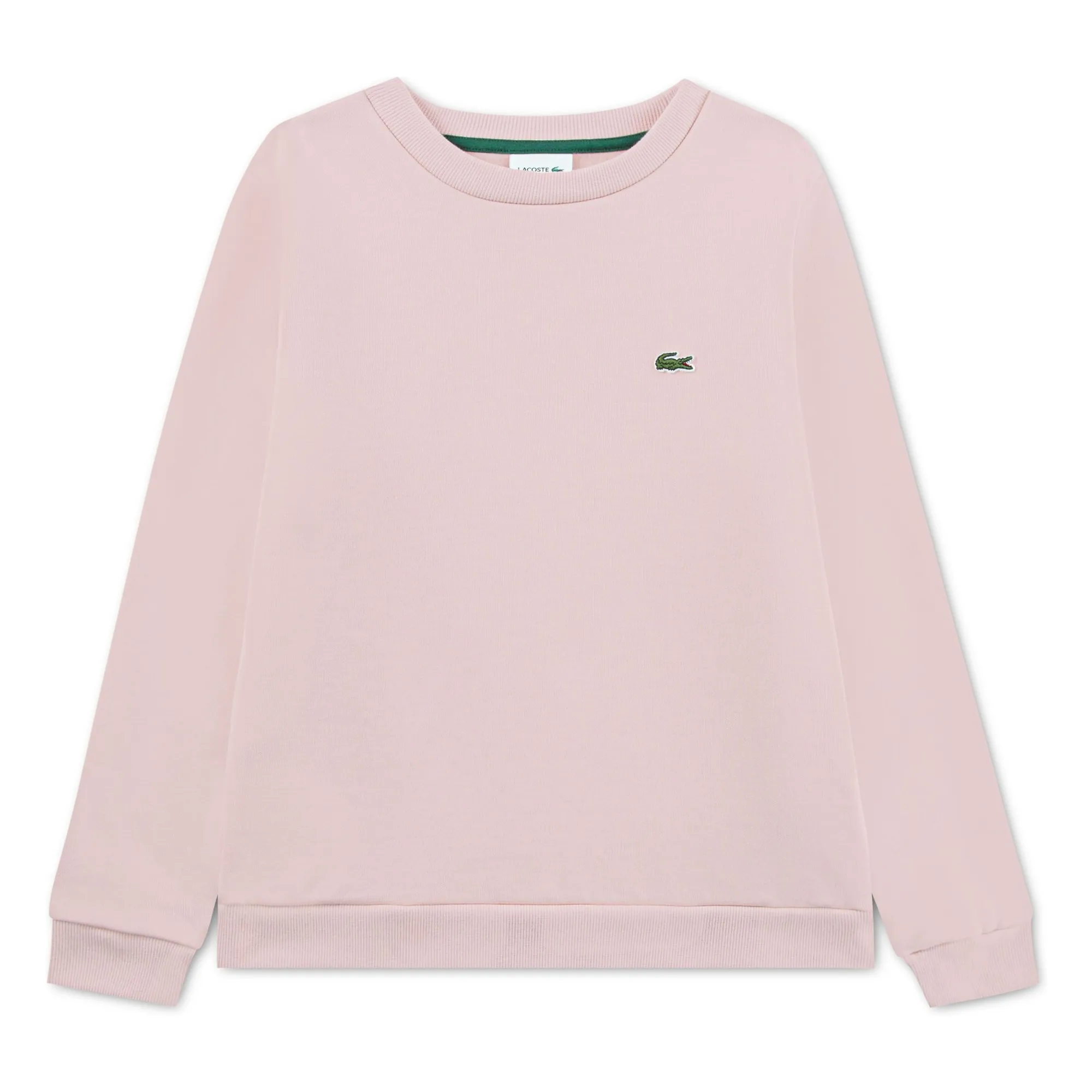 Lacoste Pale Pink Organic Cotton Logo Sweatshirt