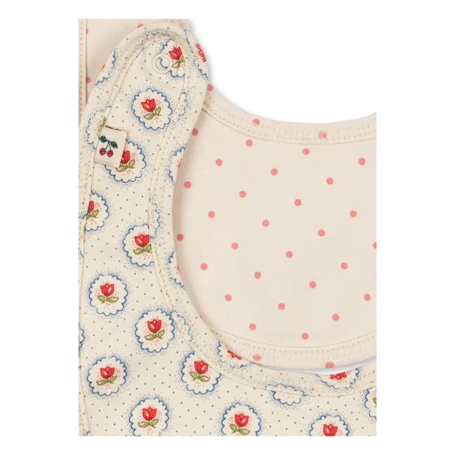 Bavoirs bandana Pirouette - Set de 2 | Ecru