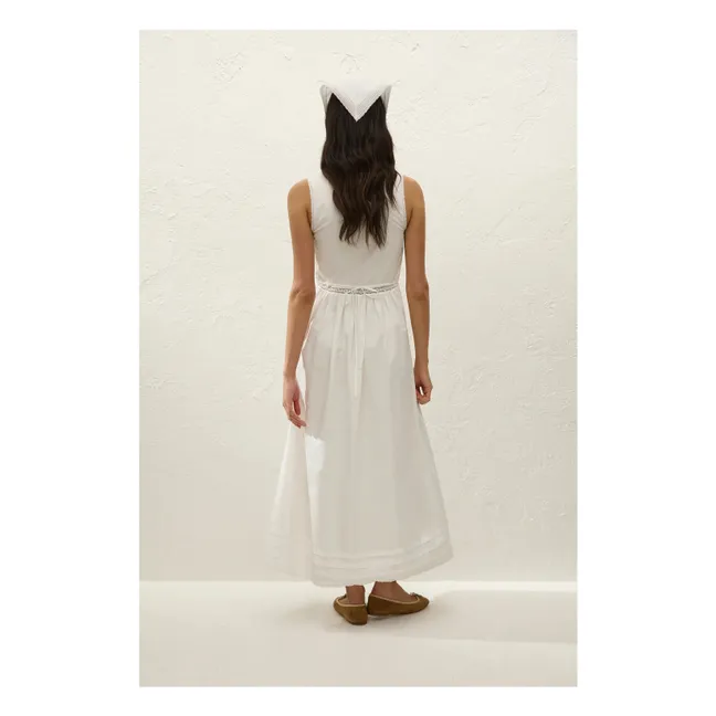 Vestido Fiora de algodón | Blanco