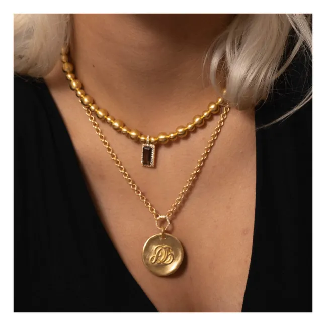 Collier Poupette - Doré | Quartz