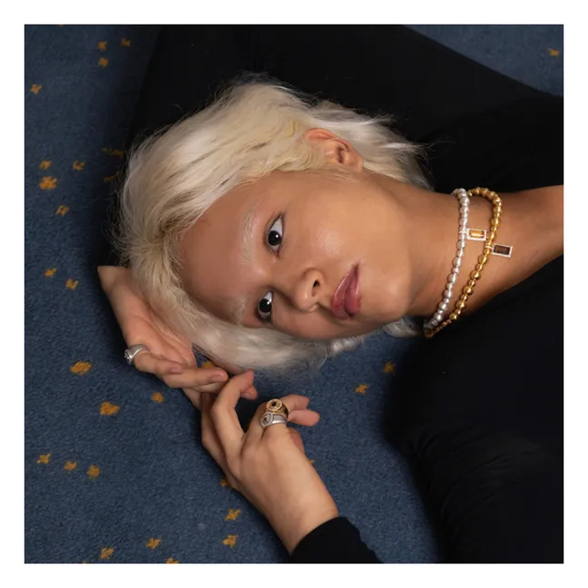 Collier Poupette - Doré | Quartz