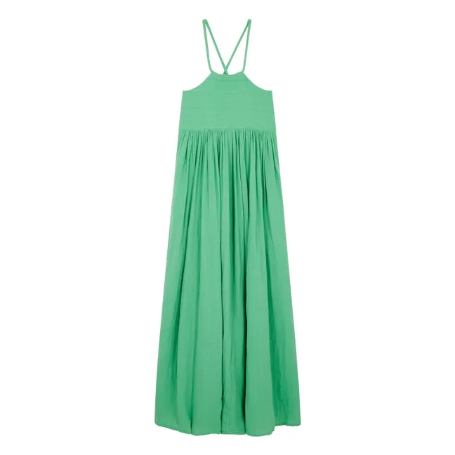 Vestido Romee de algodón orgánico | Verde agua