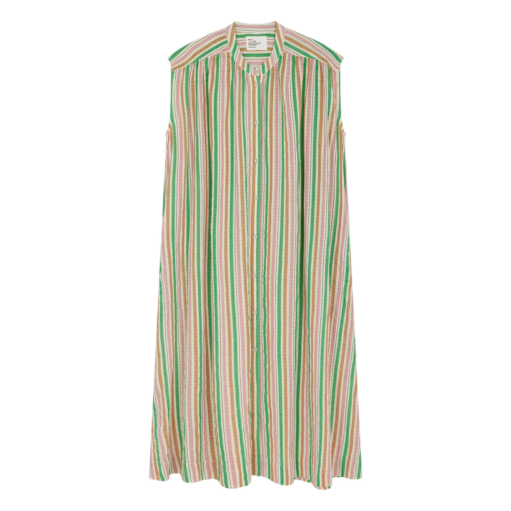 Leon & Harper Green Richie Organic Cotton Dress