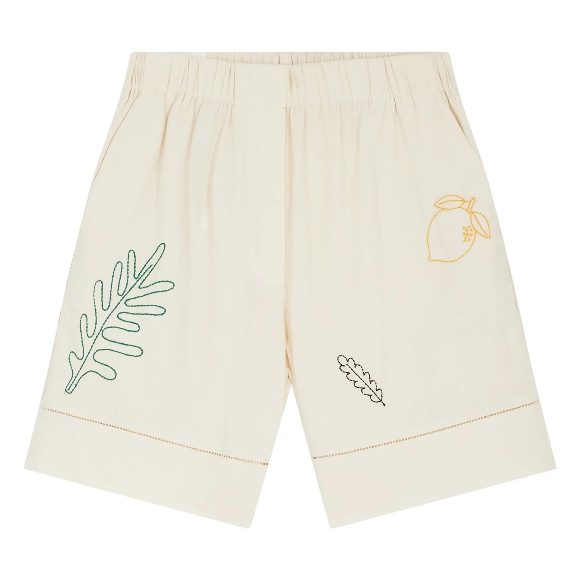 Short Quiwi Coton Bio | Blanc cassé- Image produit n°0