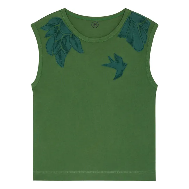 Camiseta de algodón ecológico Daddy | Verde