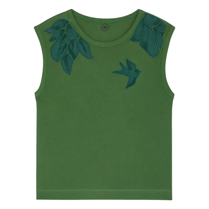Camiseta de algodón ecológico Daddy | Verde- Imagen del producto n°0