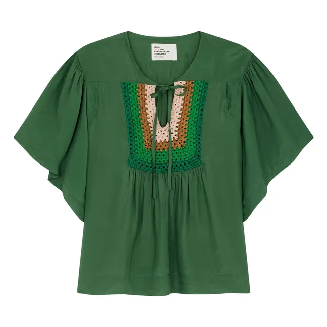 Blouse Crochet Cocto | Vert