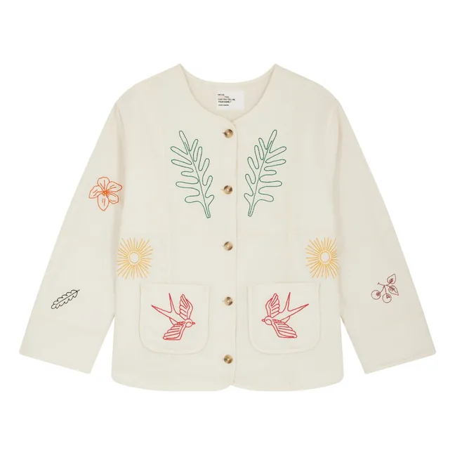 Viny organic cotton jacket | White