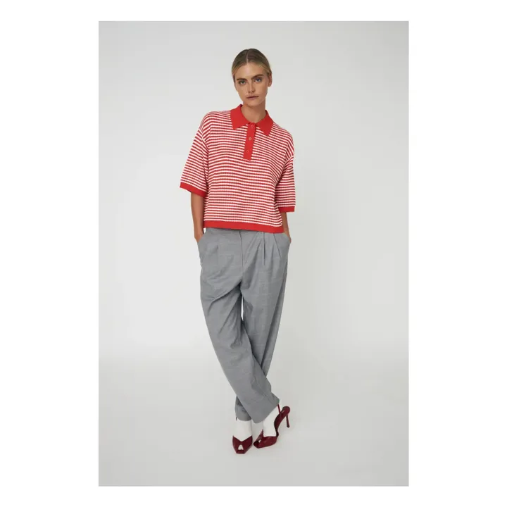 Polo de rayas | Rojo- Imagen del producto n°0
