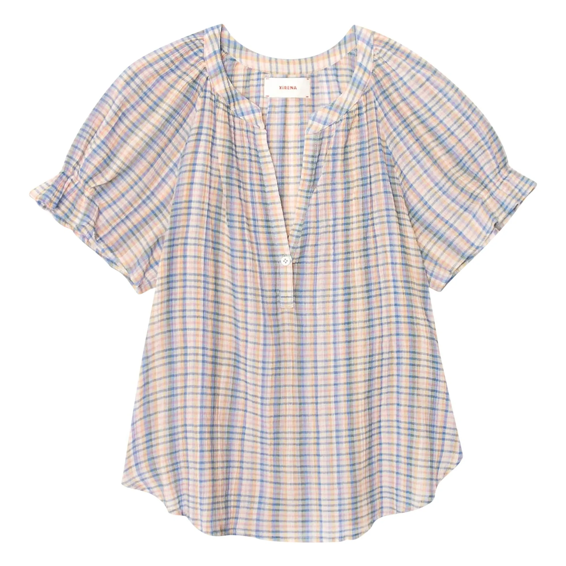 Xirena Blue Astryde Cotton Blouse