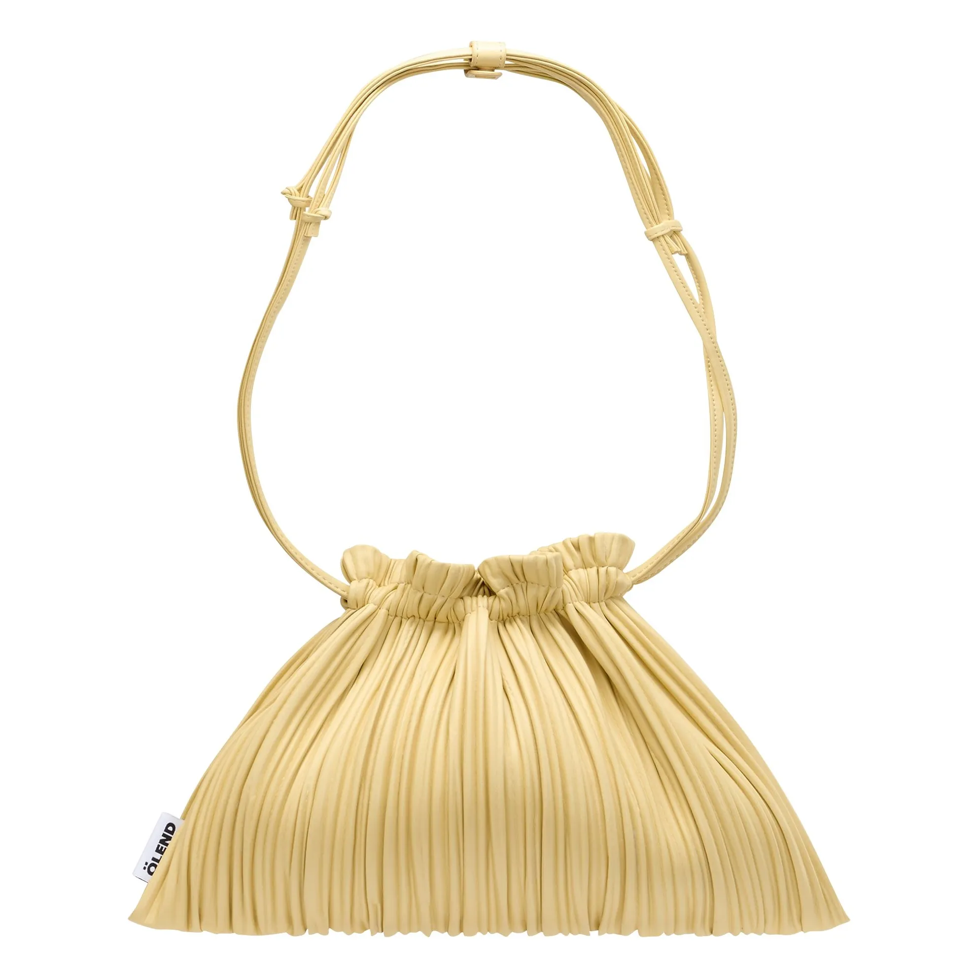 Sac Shell Cuir Vegan | Jaune pâle- Image produit n°0