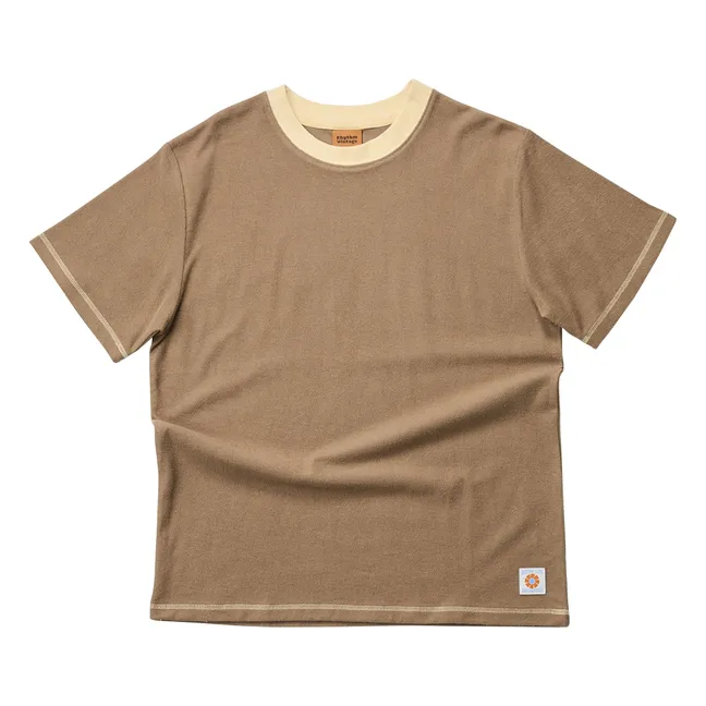 Camiseta Vintage Contrast | Marrón